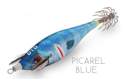 DTD SQUID JIG WOUNDED FISH 3.0#/80mm/13,0gr/ / PICAREL BLUE (PB)