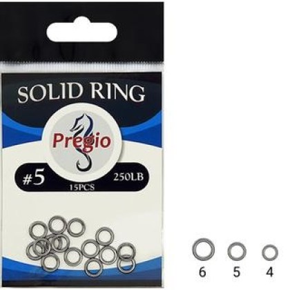 PREGIO SOLID RINGS #6 (330lbs)  /φακ. 13 τεμ