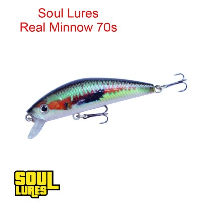 SOUL LURES REAL MINNOW (F) 70S 70mm/ 10gr