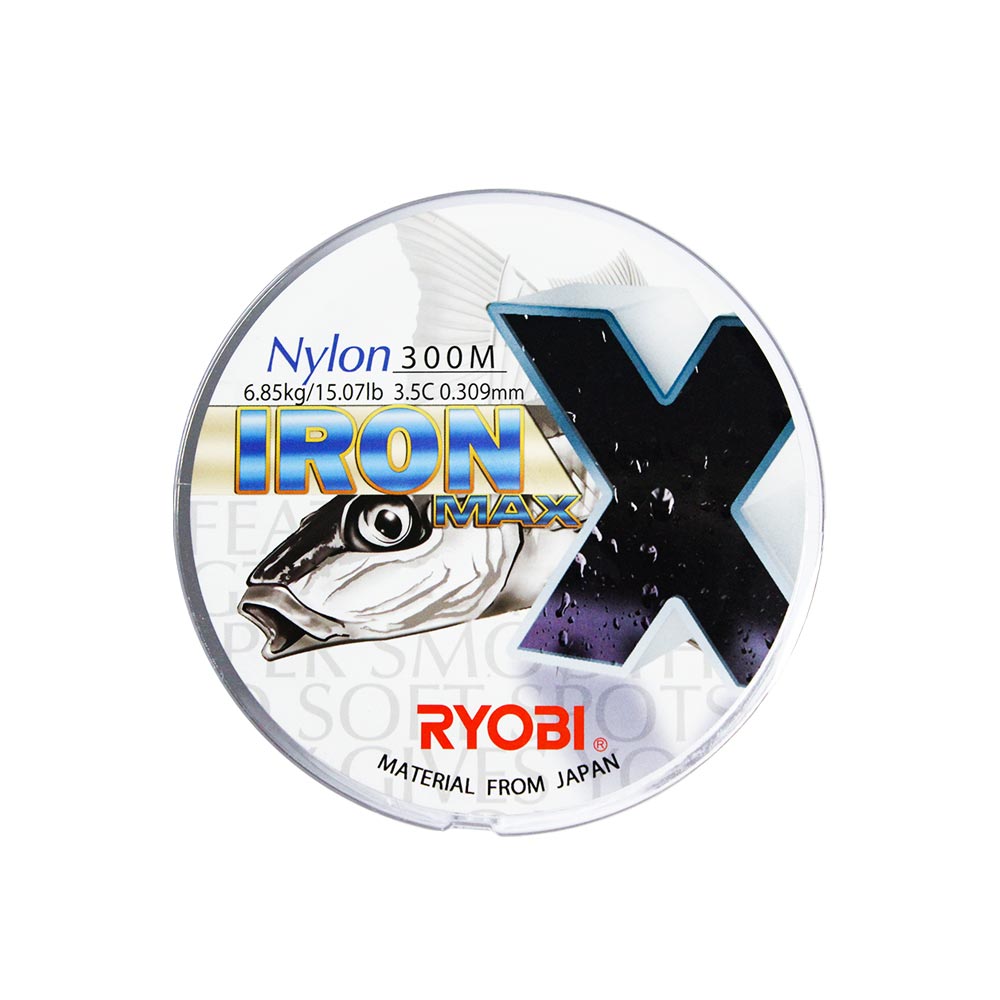 FISHING LINES: RYOBI IRON MAX NYLON LINE CLEAR 300m / 0.203mm